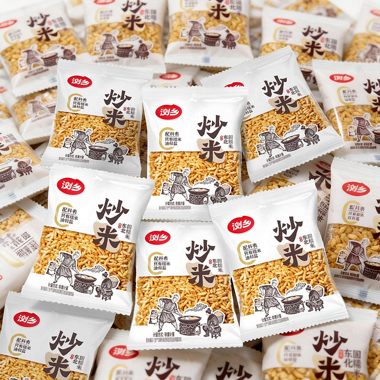 浏乡正宗东北圆糯米炒米小包装休闲零食12g×10包 120 克