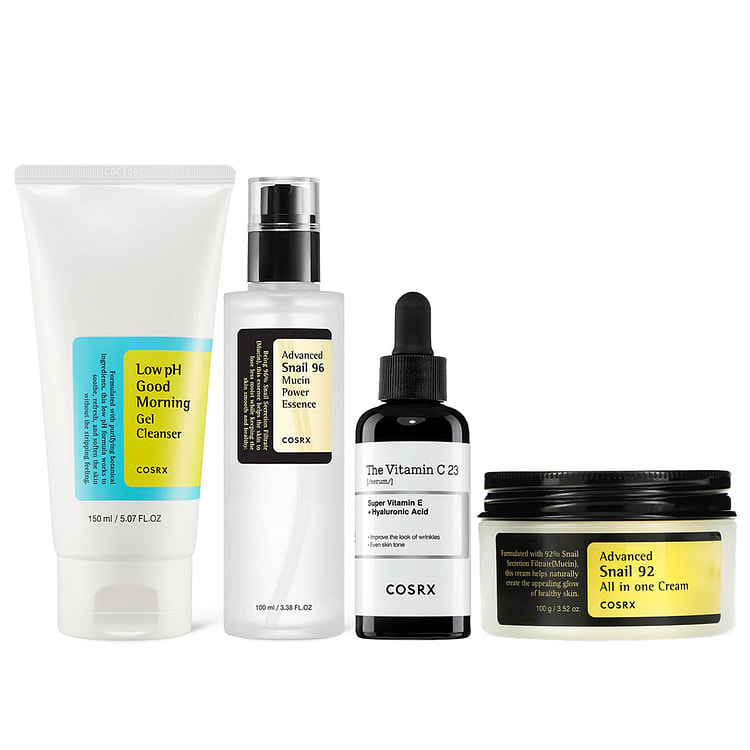 [COSRX] DAILY ROUTINE SET(Essence + Cream + Cleanser + Serum)