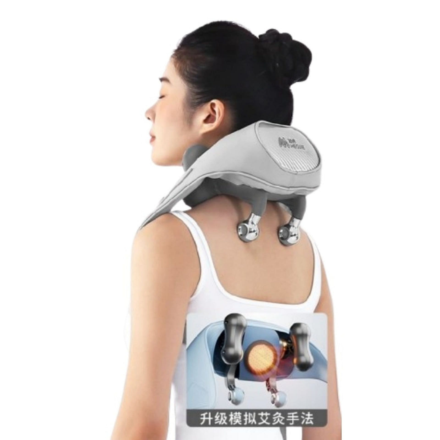 MEOJIE R9 Shoulder Neck Massager Blue 1 count