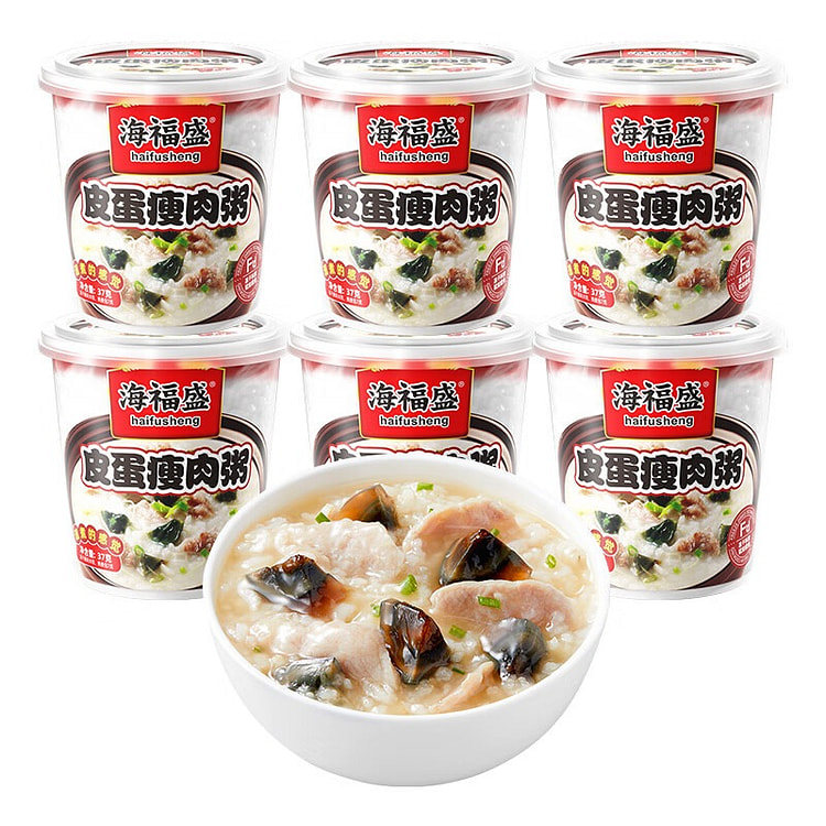 Preserved Egg & Lean Pork, 6 Cups/Pack