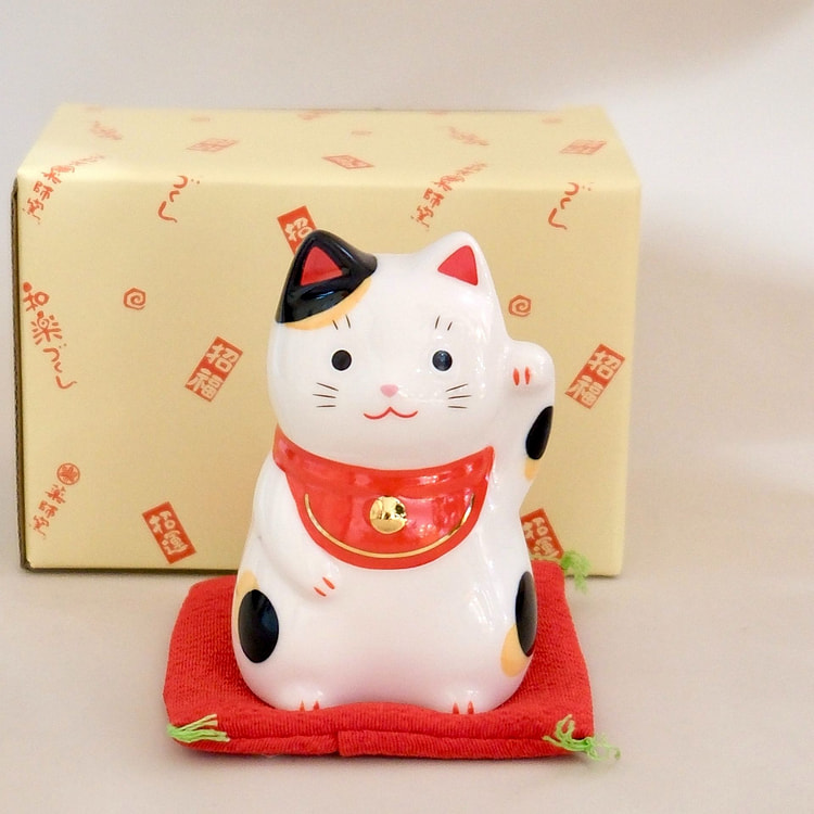 Japan Yakuho Fortune Cat S/M/L(Gift Box) Black M