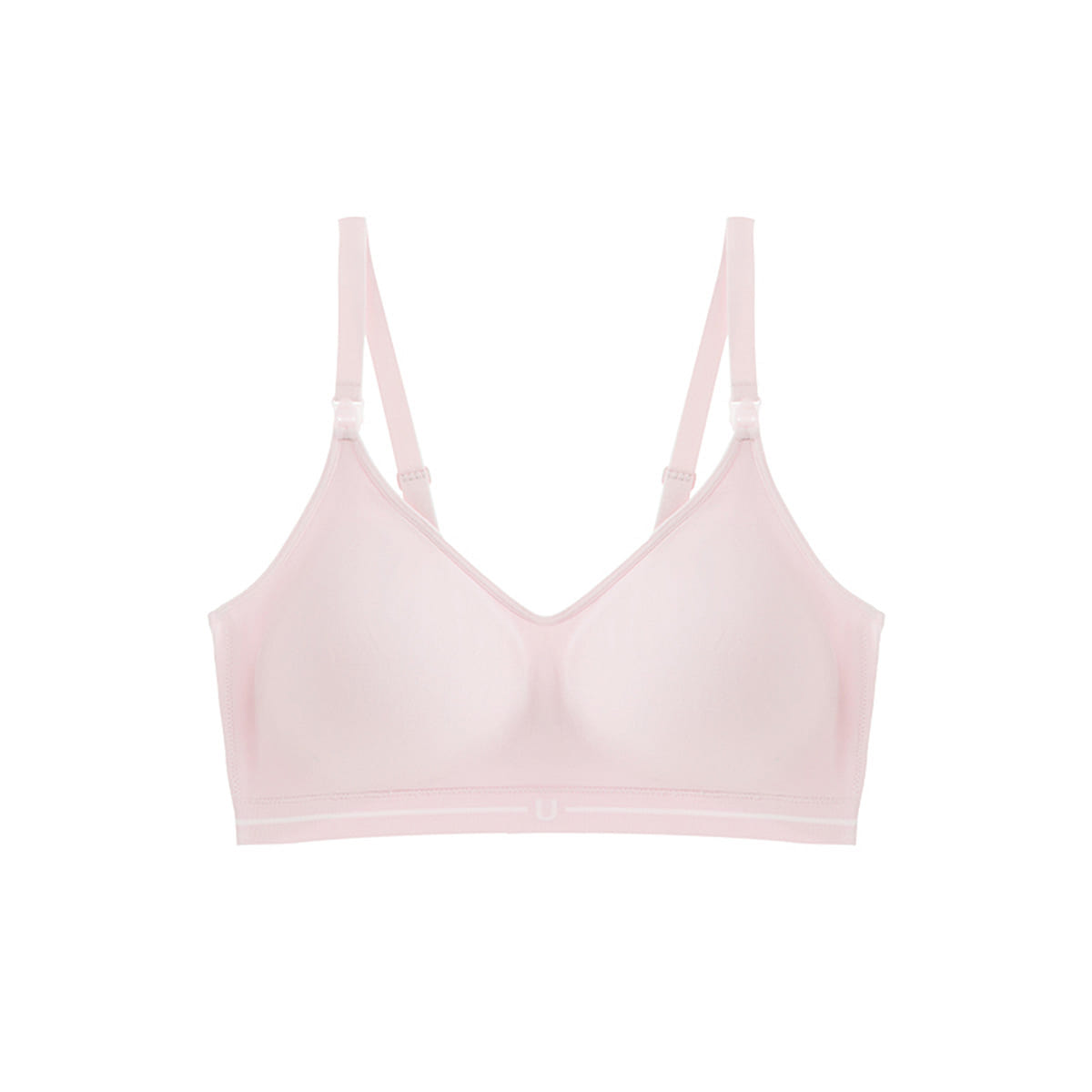 Ubras Anti Overflow Seamless Cool Breastfeeding Hook Bra – Light Peach Pink M 100 g