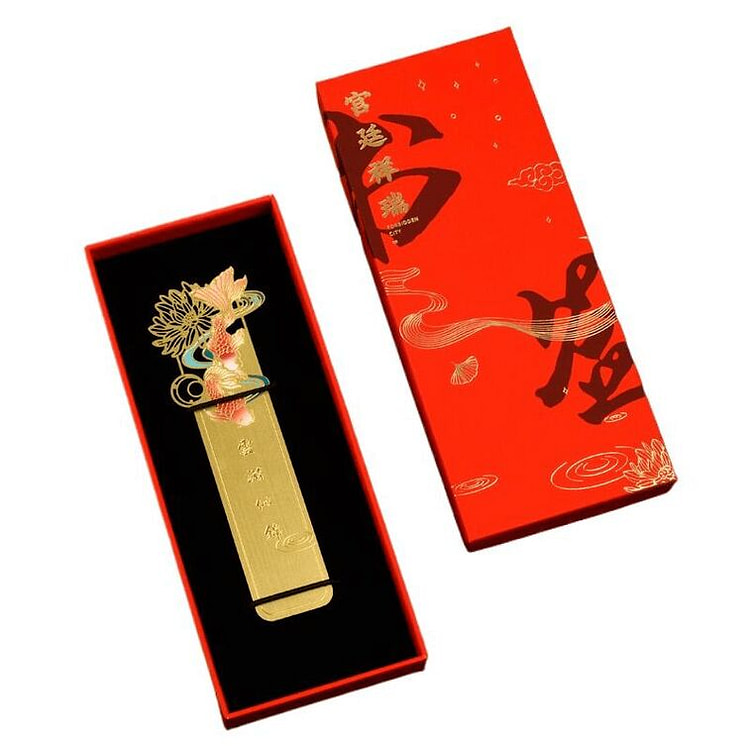 新了故宫 金属拉丝书签 云游似锦 40*120mm 1 盒