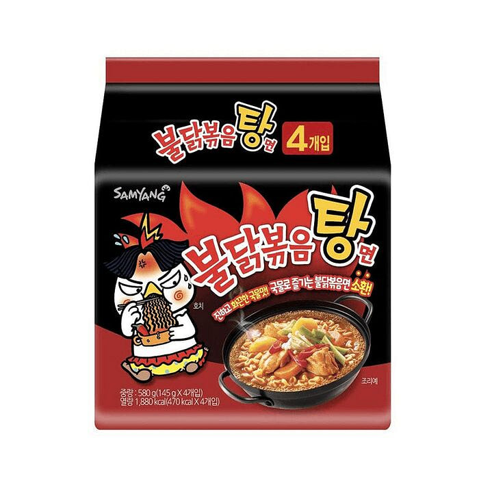 Samyang Buldak Glass Noodle Soup - 145g x 4 Packs 580 g
