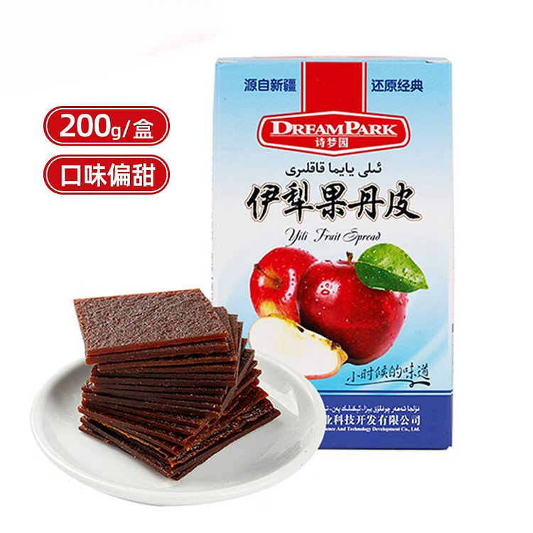 诗梦园 苹果 果丹皮 新疆传统 休闲零食 200g