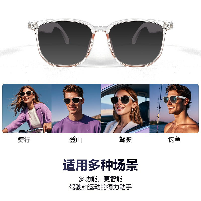 Men’s Smart Glasses BT Sunglasses Earphones 1 each