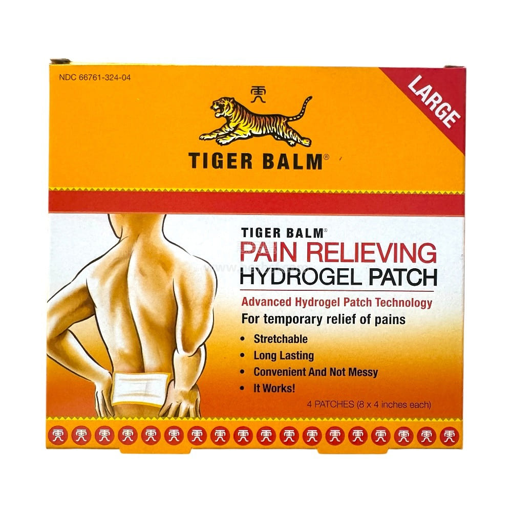 TIGER BALM Pain Relieving Patch Large 4pc 1 hộp