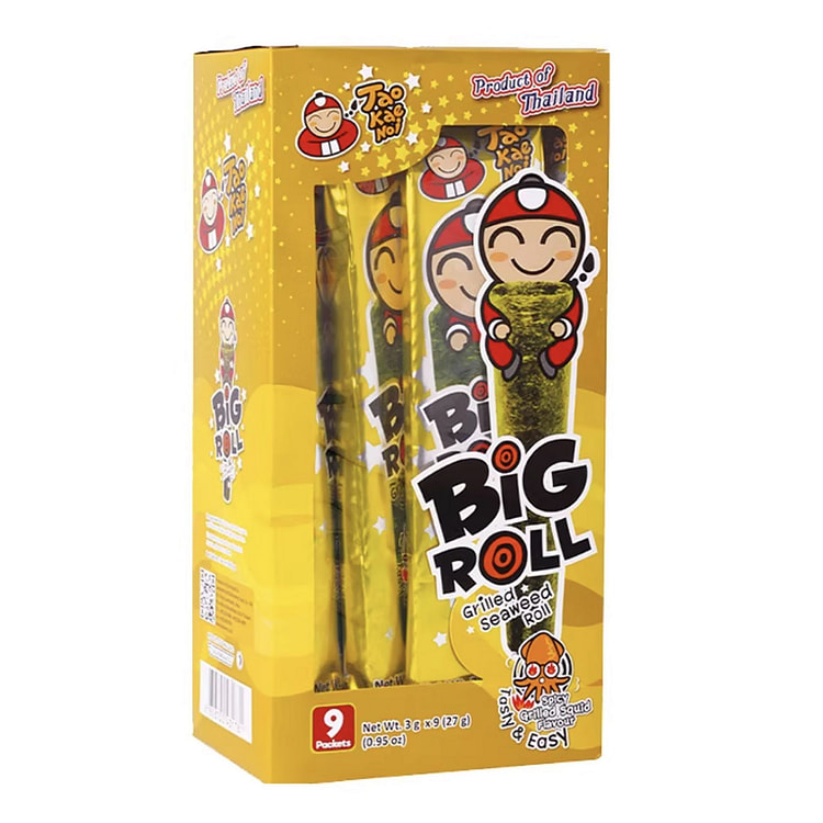 Grilled Seaweed Spicy Grilled Squid Flavour 3g*9 1 box