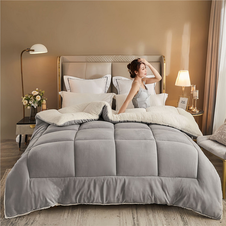 Lamb Wool Winter Blanket,Warm Blanket 90*90inch