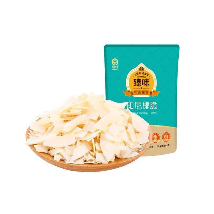 臻味印尼椰子脆片100g即食果干椰脆零食椰香浓郁 100 克