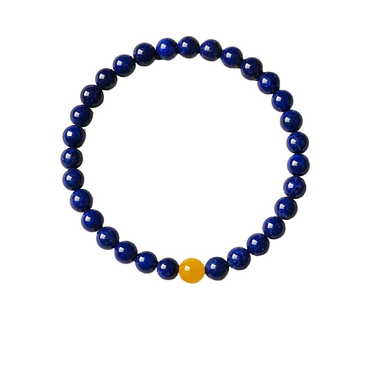 宫里上新 青金石手串天然青金石 金财福运 5mm 1 盒