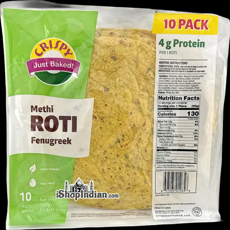 Methi (fenugreek) Rotis