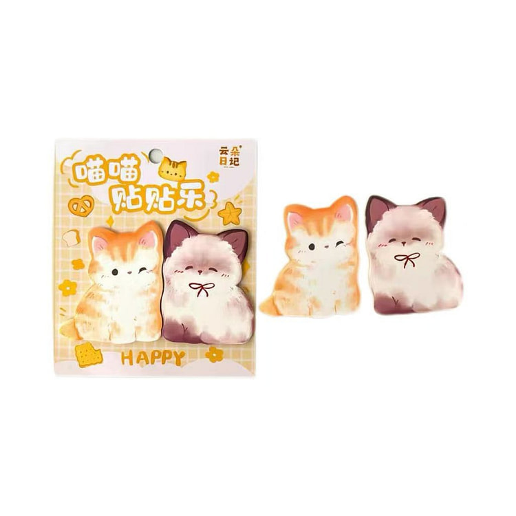 Small Animal-shaped Sticky Notes - Cat 1 count