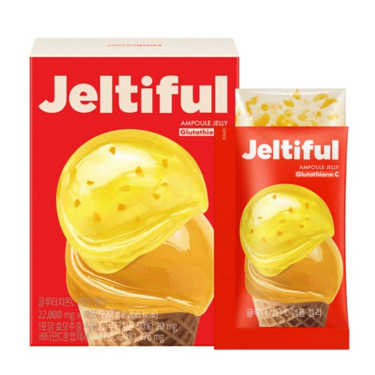Jeltiful 谷胱甘肽C安瓶果冻饮10条 1 盒
