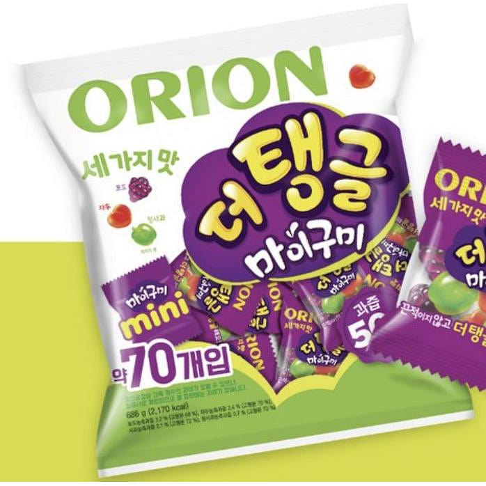 Orion Migumi Jelly 3 flavors 70ea 1 bunch