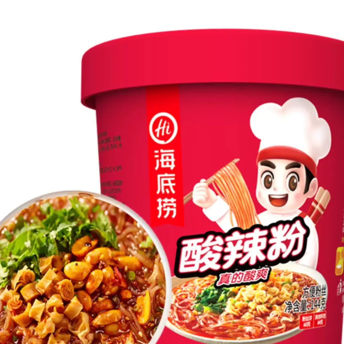 海底捞 酸辣粉粉丝米线方便速食 1桶 144 克