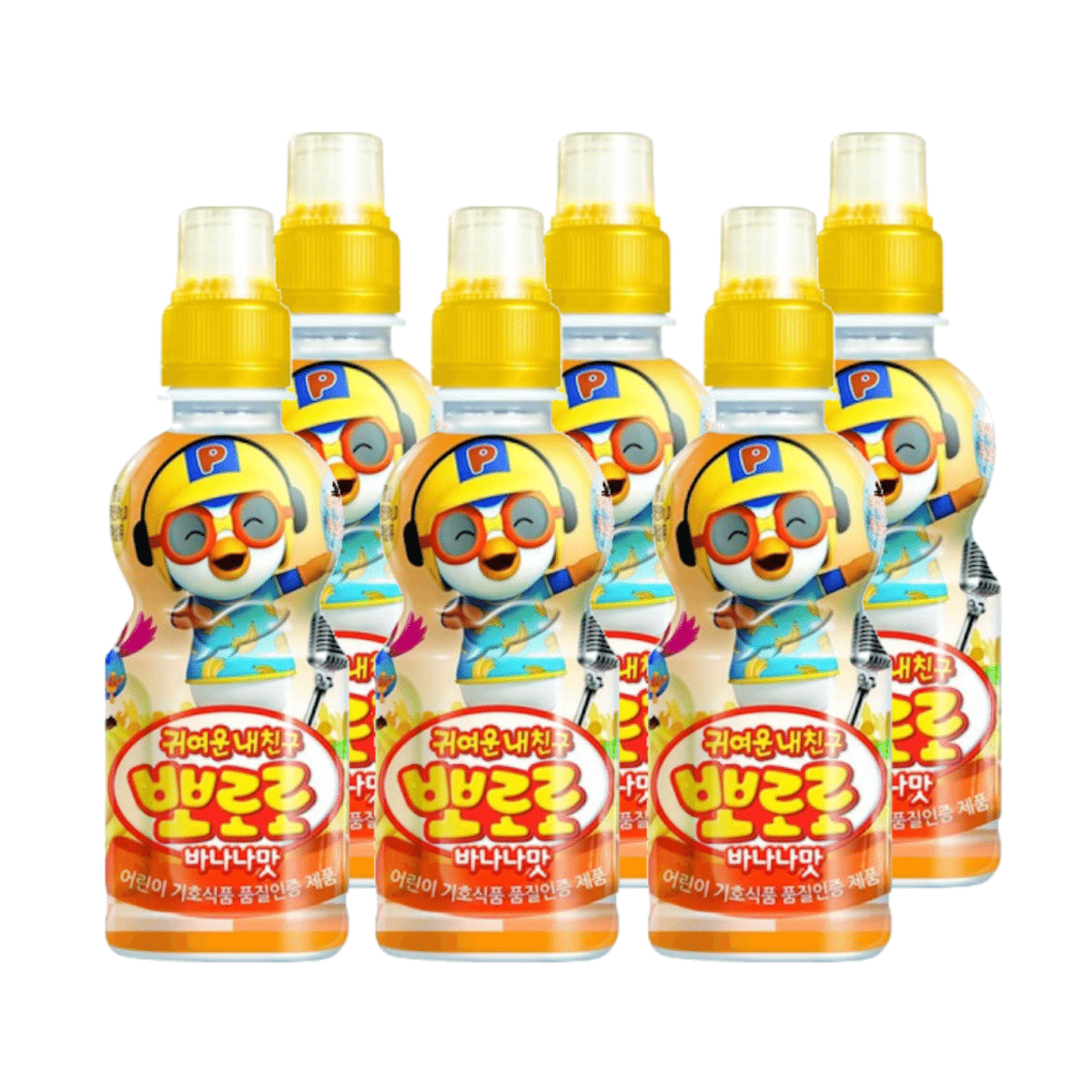 Paldo Pororo Banana Flavored Drink Milk 7.95 oz pack of 6 1 each