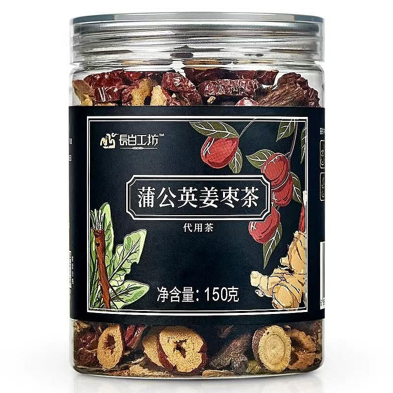 【长白山工坊】蒲公英姜枣茶 温和养茶 1罐 150 克