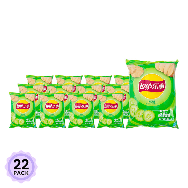乐事 薯片 黄瓜味 70 克*22 包