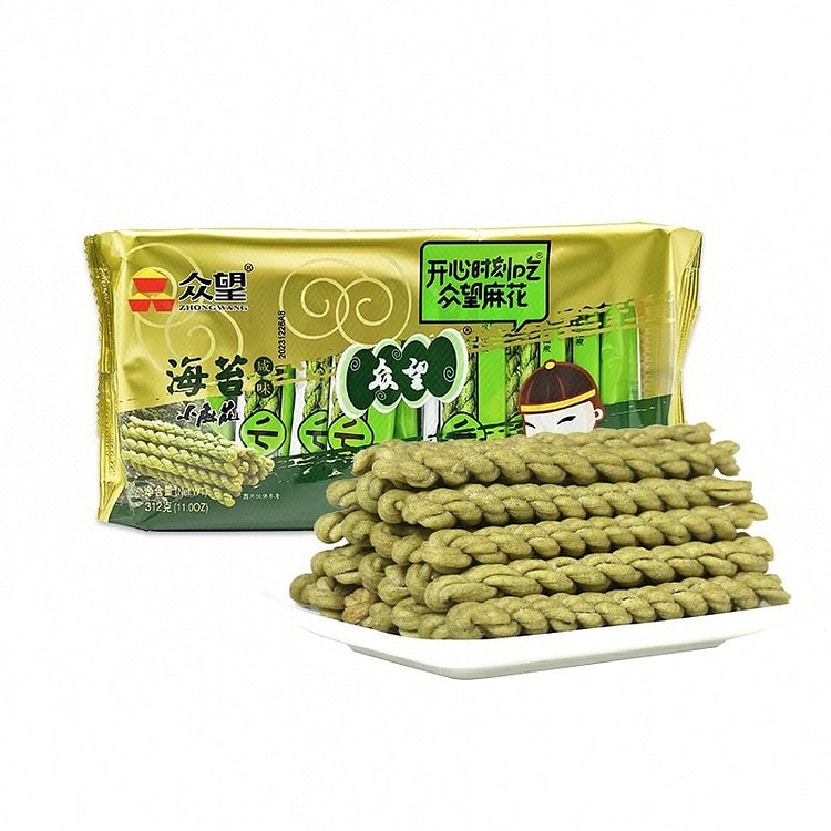 众望 海苔咸味小麻花 312 克