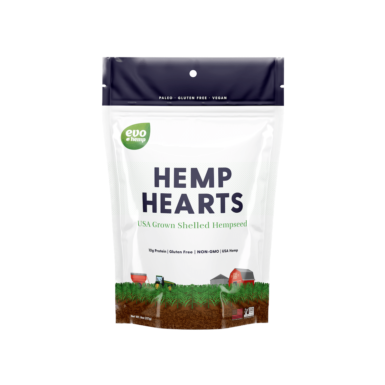 8oz Hemp U.S. Grown Hemp Hearts 8 oz