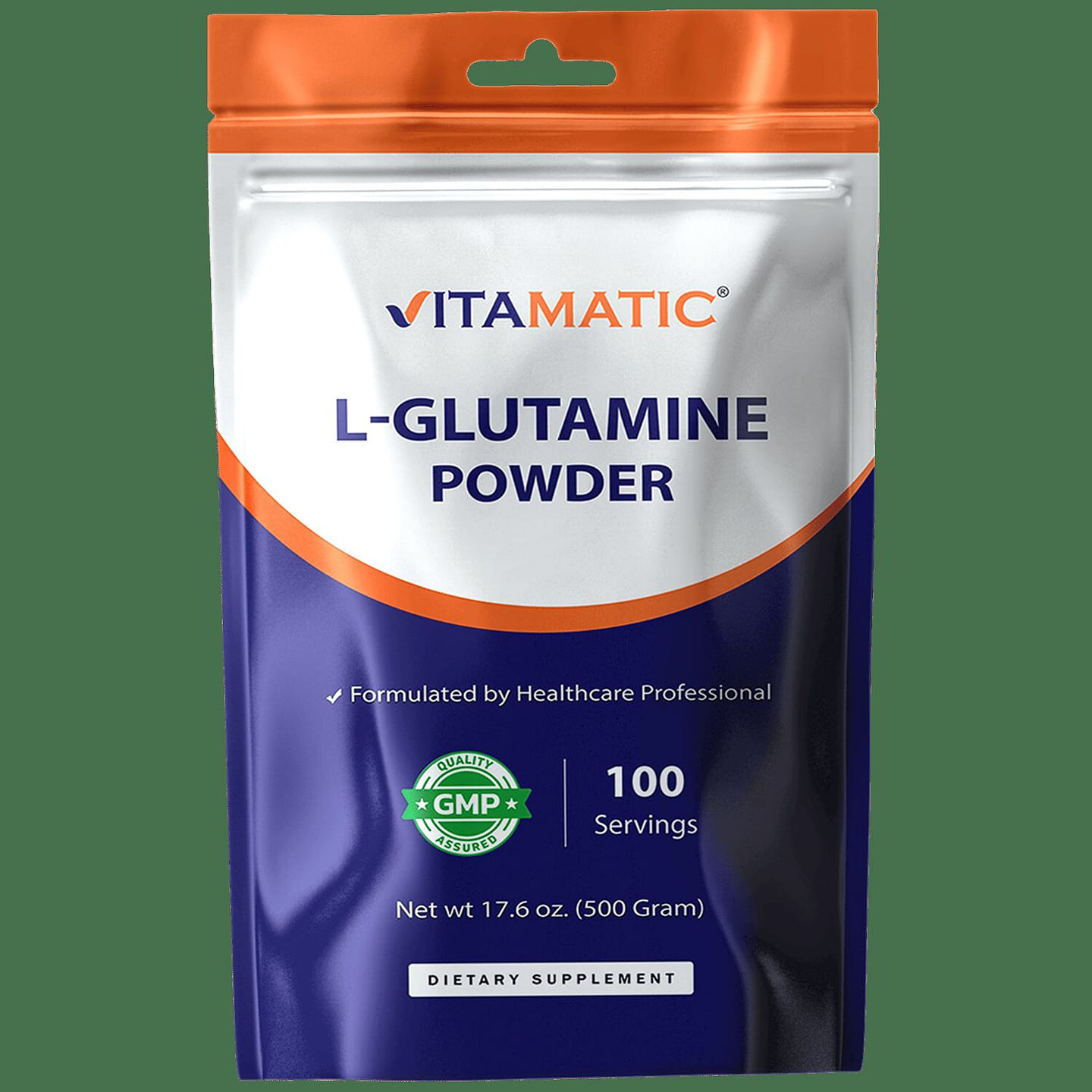 Vitamatic L-Glutamine Powder – 500 Gram 1 each