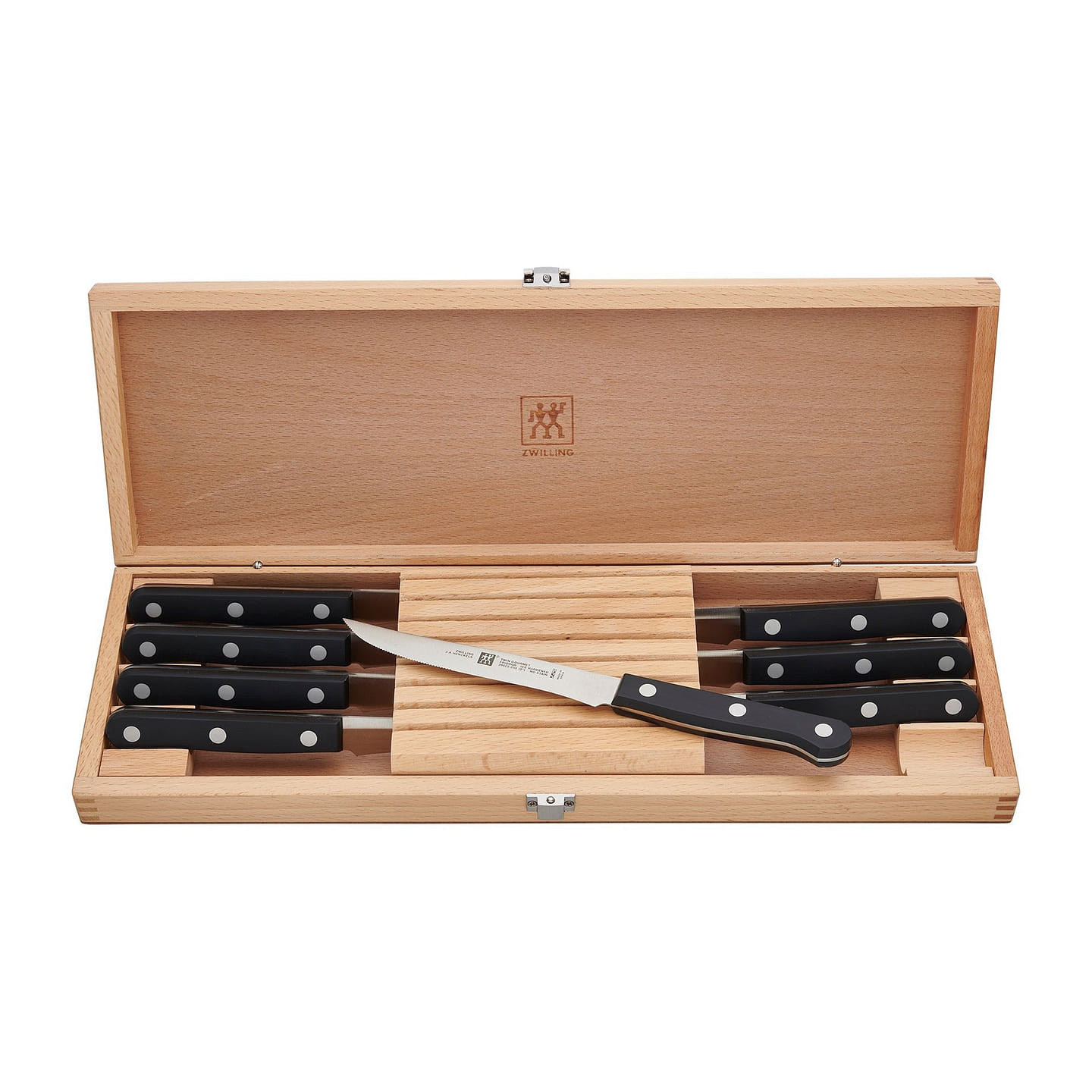 ZWILLING TWIN Gourmet Classic 8-pc Steak Knife Set with Wood Case 1 each