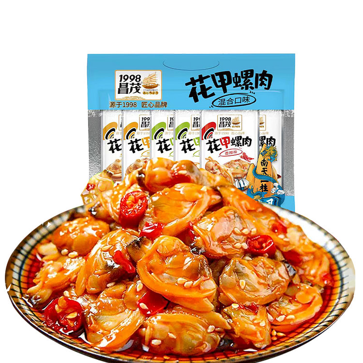 昌茂花甲螺肉无沙混合口味熟食即食220g*1袋