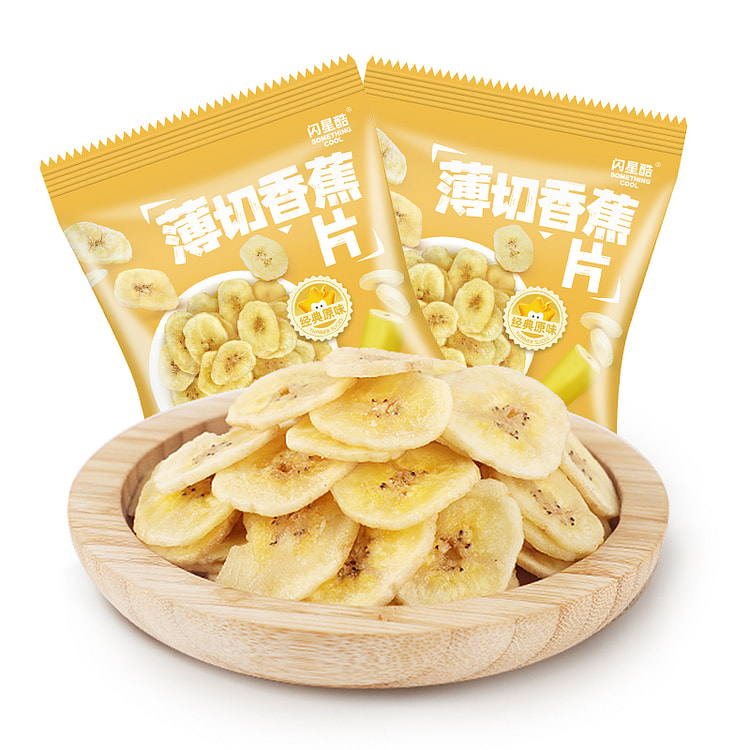 闪星酷香蕉片香甜酥脆水果片果蔬脆零食20g*3包
