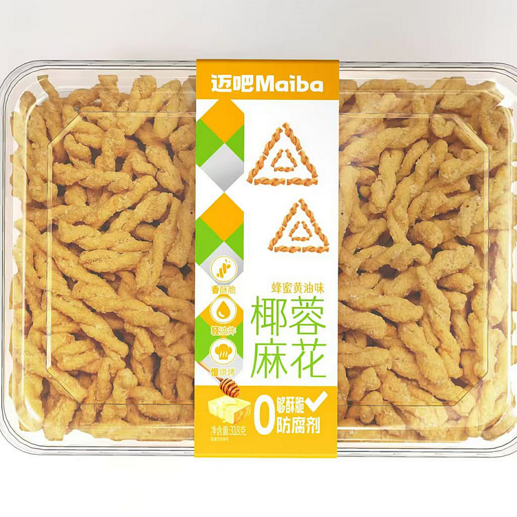 迈吧 椰蓉麻花蜂蜜黄油味老式麻花小吃【早餐零食】