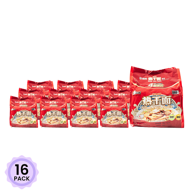 大汉口 武汉热干面 麻酱原味 4连包 408 克*16 包