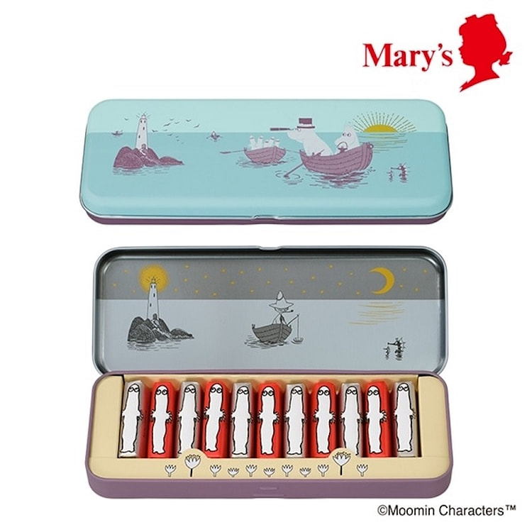 「ムーミン×メリーチョコレート 」ニョロニョロたちの船出 (2種のバーチョコレート) 11個入【メリーチョコレート】 1 箱