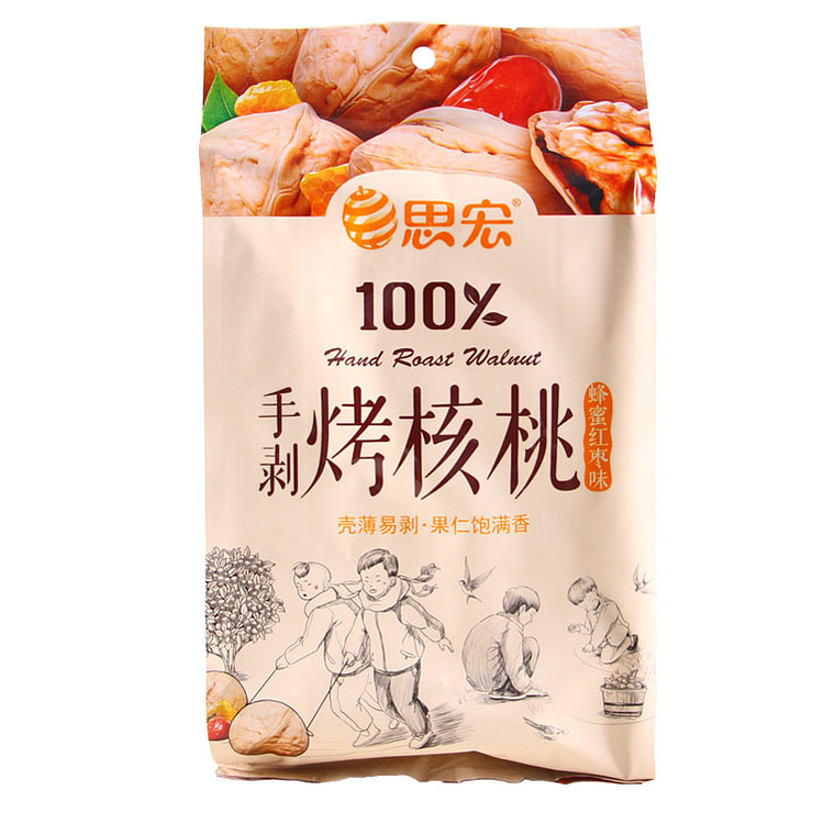 思宏 蜂蜜红枣味纸皮薄皮手剥烤 418g*1袋装