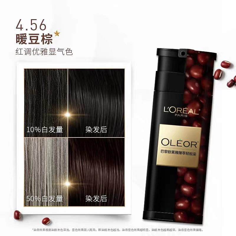 Easy Dyeing Hair Lotion 4.56 Warm Bean Brown 1 box
