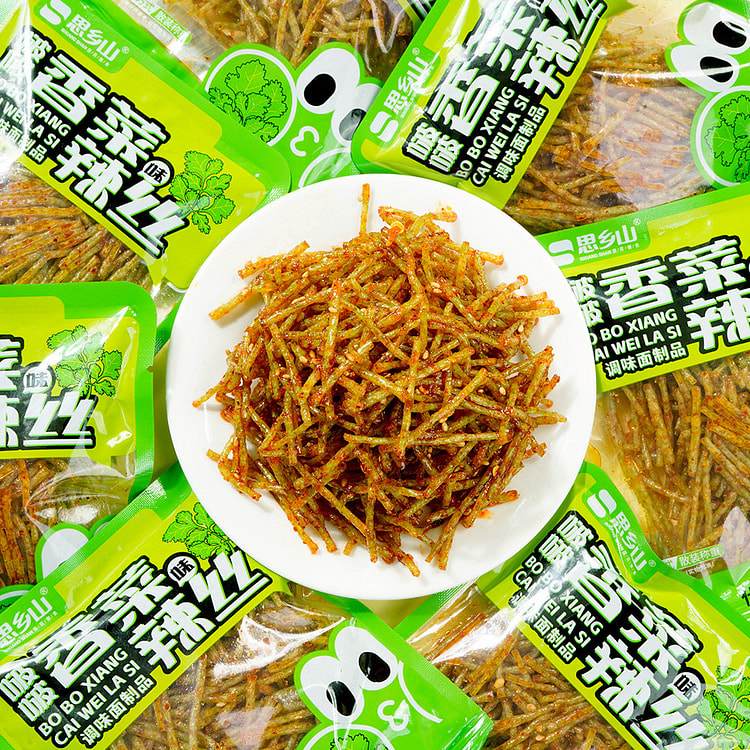 思郷山 パクチー風味ピリ辛細切り 5袋 150 グラム
