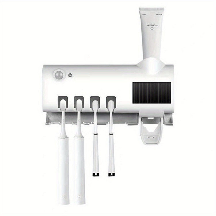 White Solar Smart Toothbrush Sterilizer 1 count