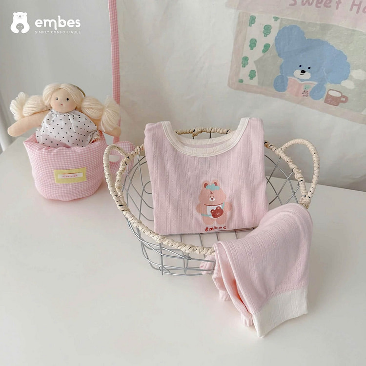 Embes Bamboo Long Sleeves Set For 3-4 Years Old 1 count