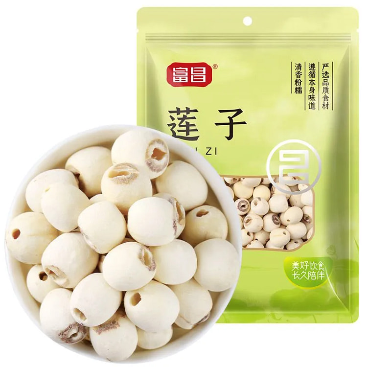 富昌莲子干货银耳煲汤去芯饱满白莲100g*1袋 100 克