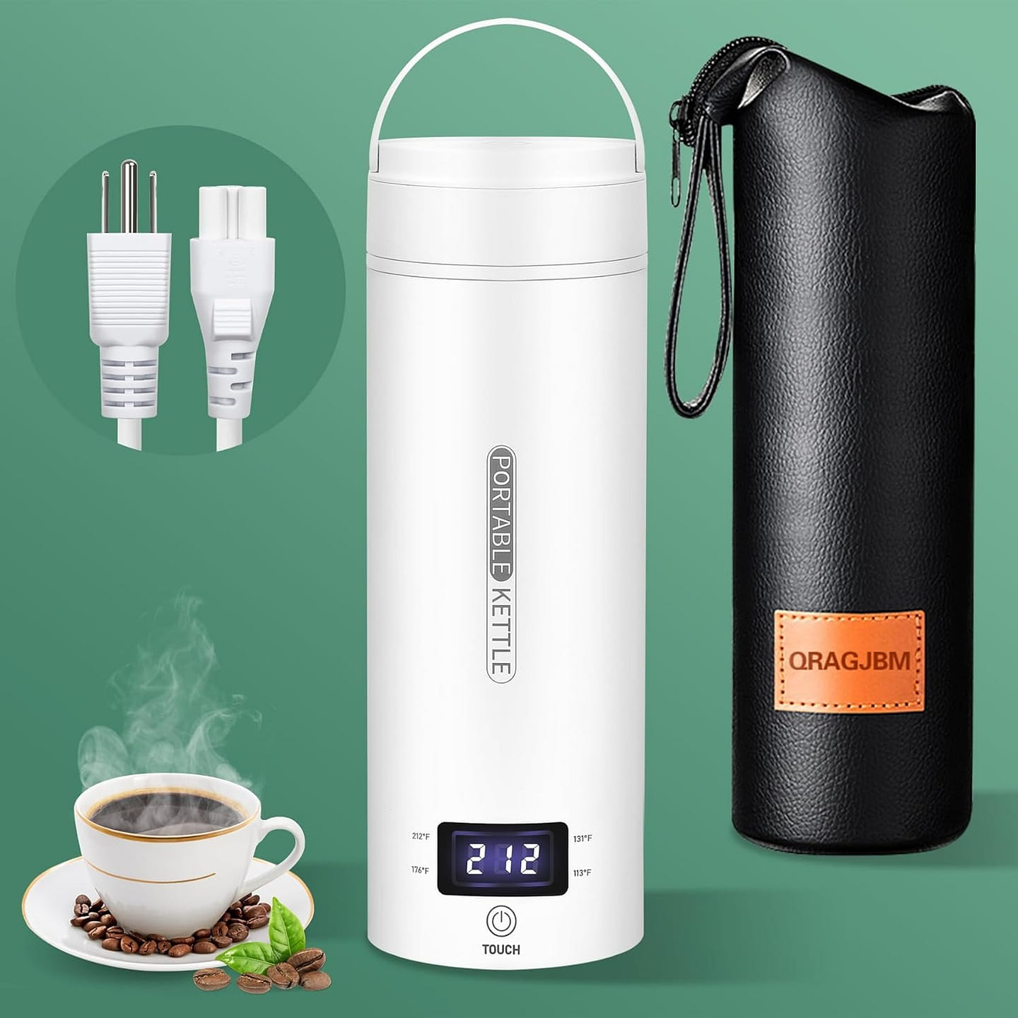 Travel Electric Kettle Portable 304Stainless Steel 1 count