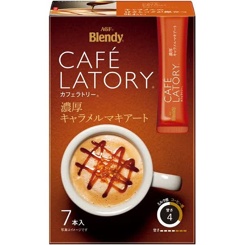 Ajinomoto AGF Rich Caramel Macchiato Sticks 7 pcs 1 each