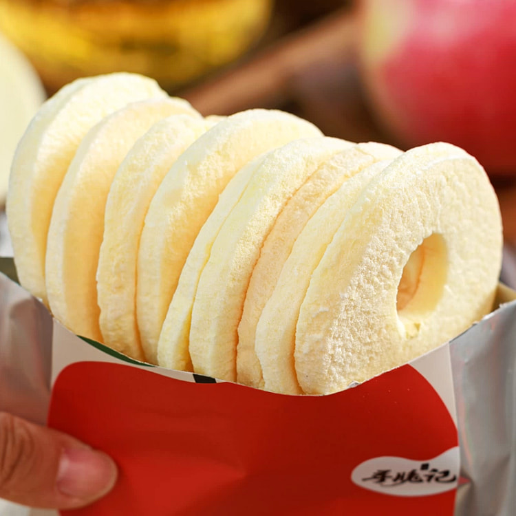 Freeze-dried apple rings