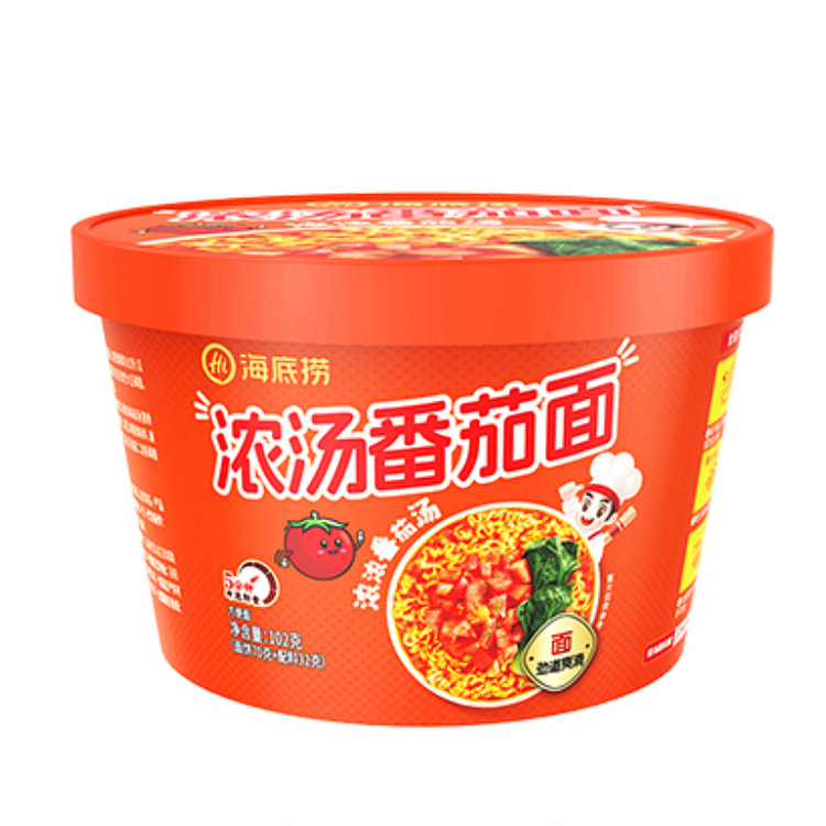 海底捞 方便面泡面浓汤番茄拌面懒人 102g*1桶