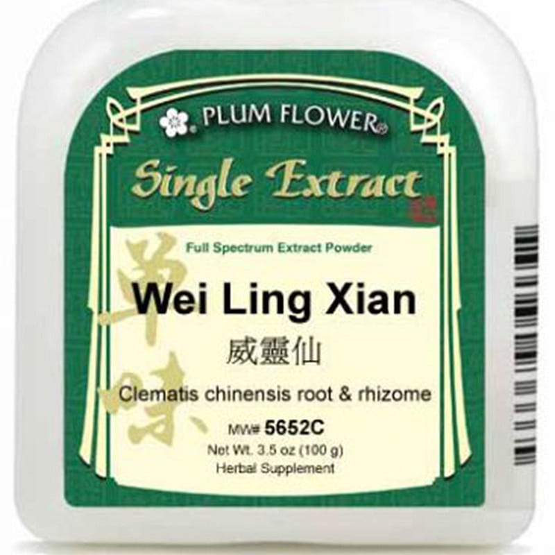 Wei Ling Xian, extract powder Clematis chinensis root 1 each