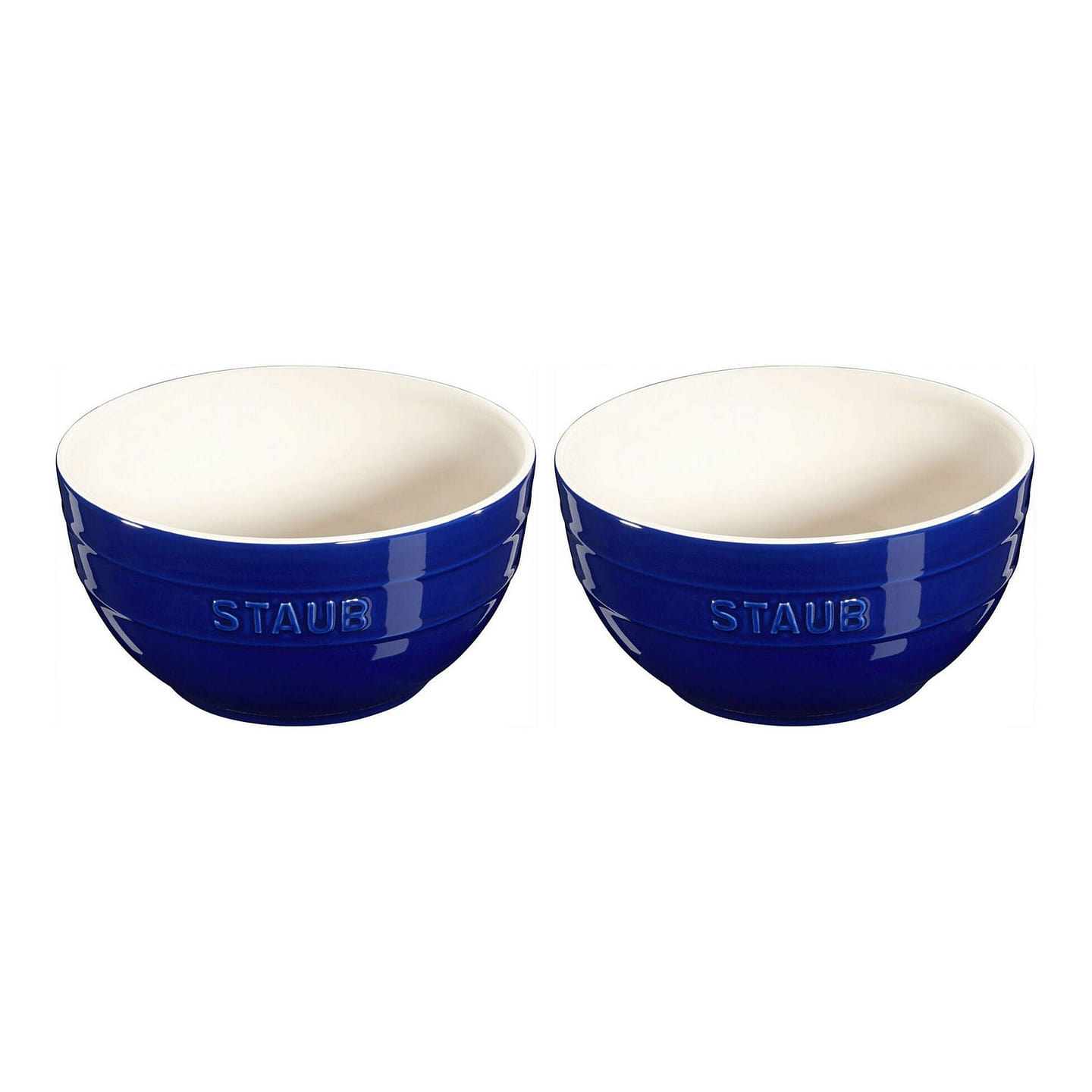 Staub Stoneware 2-pc Large Bowl Set Dark Blue 1 each