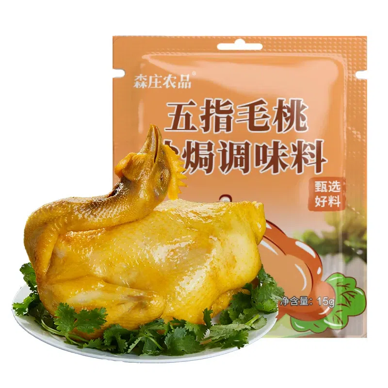 Five-finger peach salt baked chicken powder 15g*5 75 g