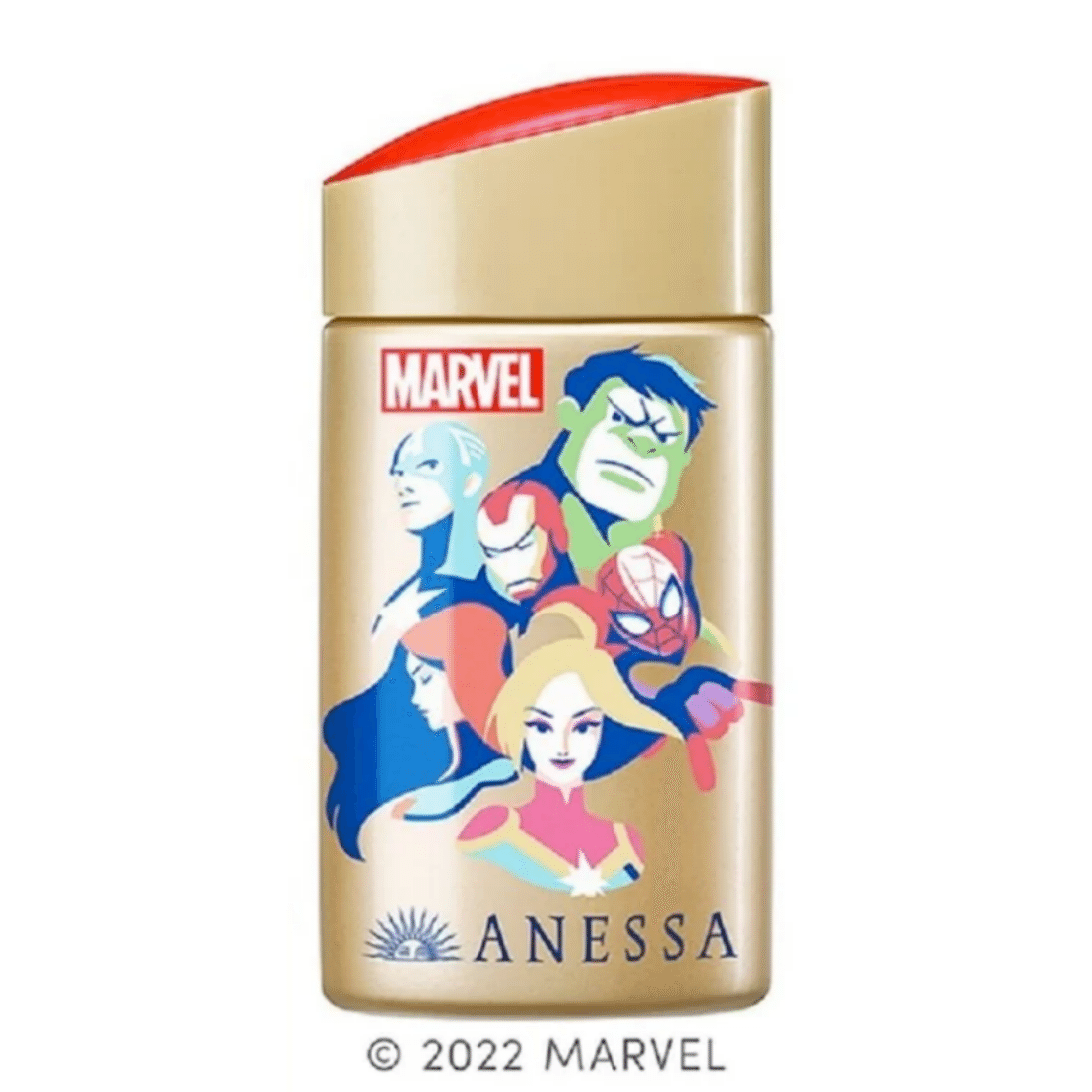Anessa Sunscreen Gold Bottle 2022 Marvel Edition PF50 PA++++ 60ml Hero 1 count