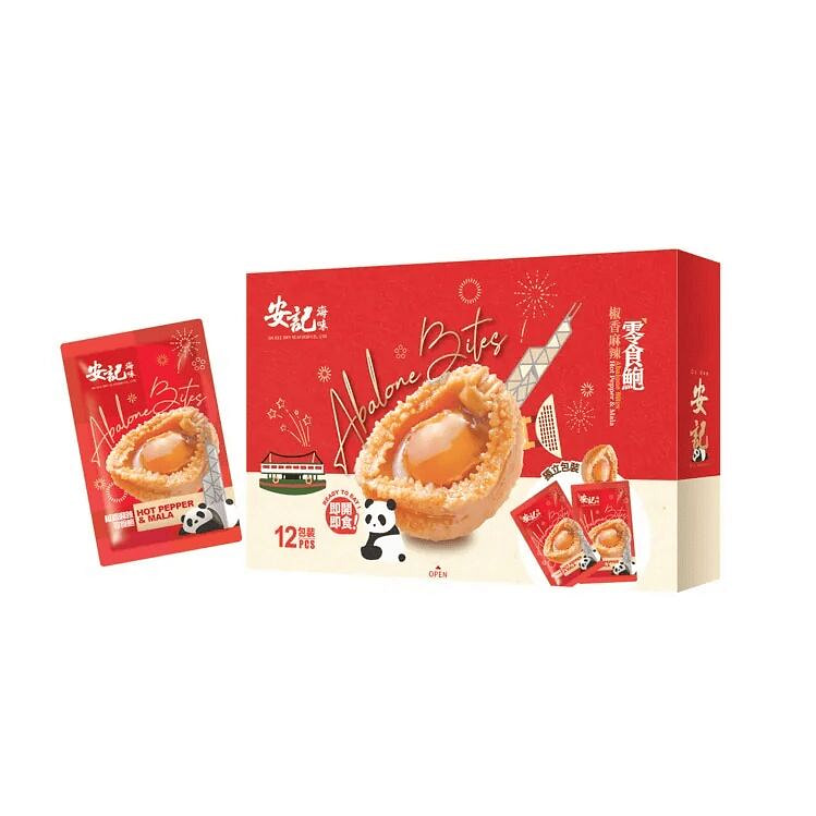 ON KEE Abalone Bites Hot Pepper & Mala Flavo 12's 1 each