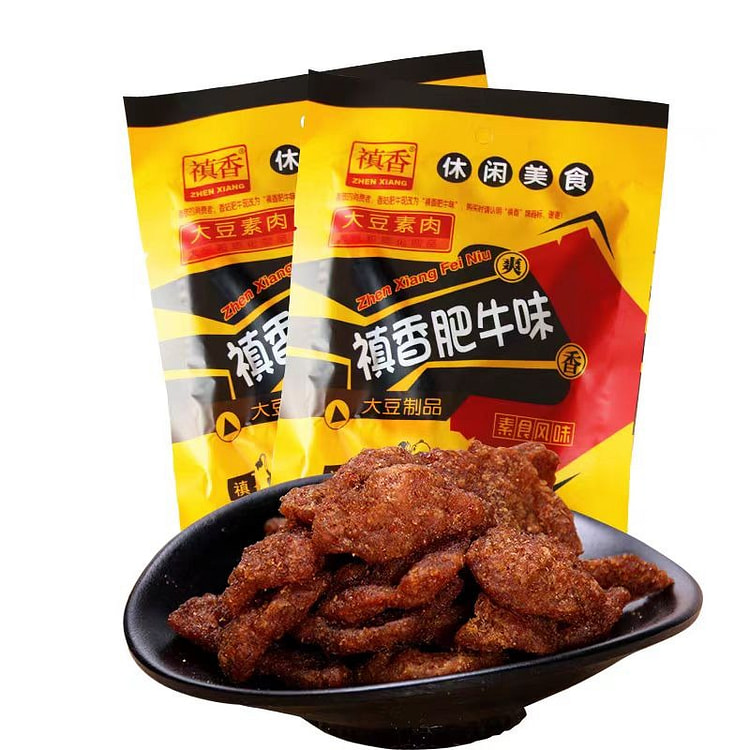 禛香 肥牛味大豆素肉零食 18g*1袋 1 份