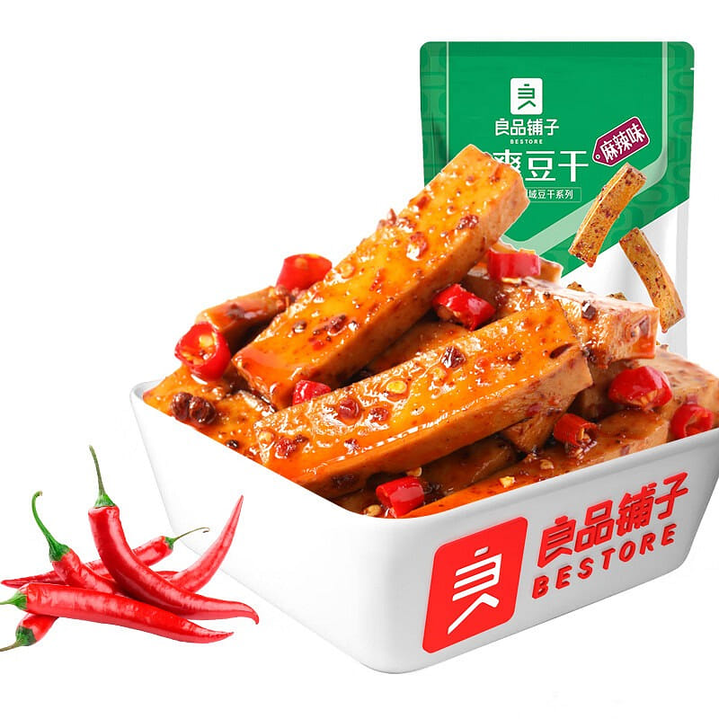 Spicy & Numbing Flavored Q-Bouncy Dried Tofu 128 g