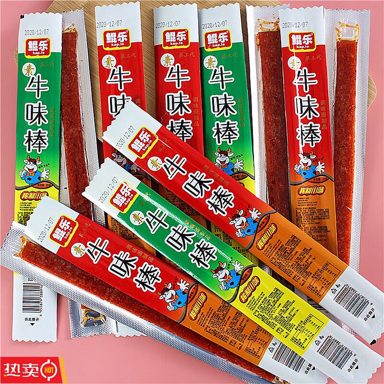 鲲乐 牛味棒辣条零食小吃 怀旧休闲20g*30包